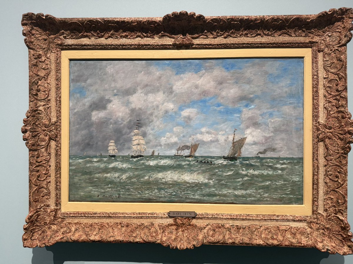 eigaEmma's tweet photo. ウジェーヌ・ブーダン展行ってきた！
光と空気の描き方が綺麗でした
撮影禁止だったけど、「干潮」という作品が1番素敵だった
グッズも買っちゃった https://t.co/MihHTRZrdU