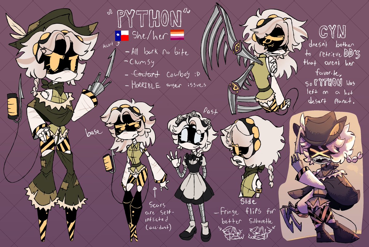 MD oc for an au story, meet Python