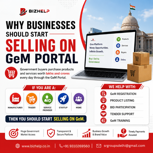 BidHelp_Tender's tweet photo. 🚀 Start Selling on GeM Portal with BizHelp!

Government buyers purchase products &amp; services worth lakhs &amp; crores daily. 🇮🇳
We help with:
✅ GeM Registration
✅ Product Listing
✅ Bid Participation
✅ Tender Support

#GeMPortal #BizHelp #GovernmentTenders #MSME #StartupIndia https://t.co/P0LhMW0i4O