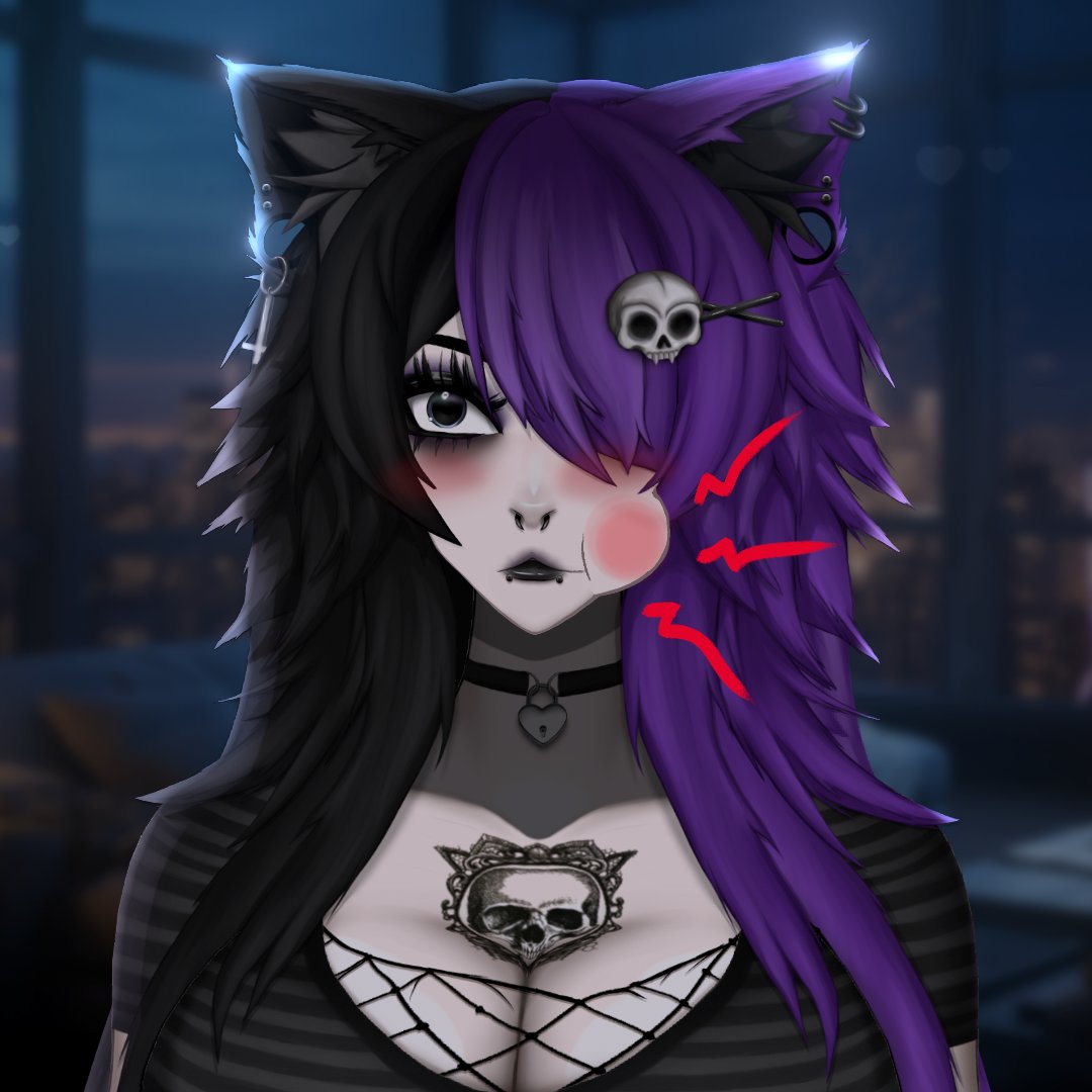 ⋆.˚ Pixi ´ཀ` 💀💜 | emo-catgirl tweet media