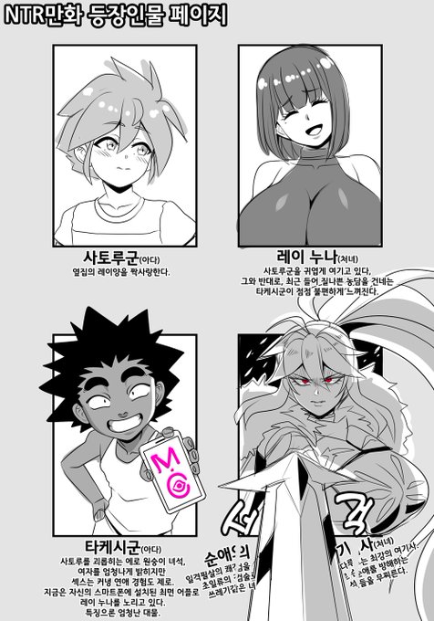 NTR Manga Character Introduction Page