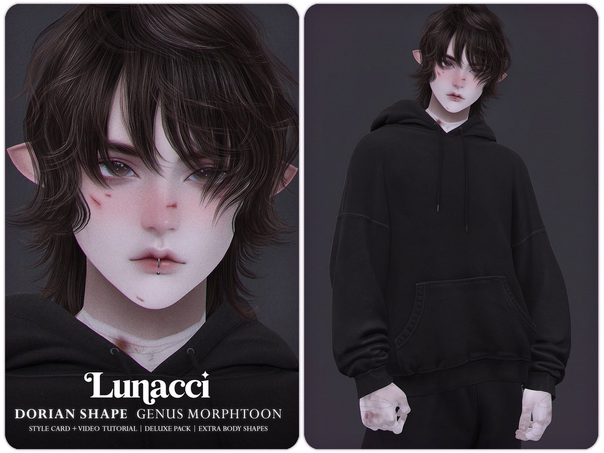 TTLunacci's tweet photo. ☾ WEEKEND SALE — DORIAN ✦

Dorian Shape (Genus MorphToon Male)

⌁ 99L ONLY THIS WEEKEND
⌁ ONLY IN MARKETPLACE

✦ SHAPE LINK:
https://t.co/JxA5i0o6zy https://t.co/w5FOIq6zp8