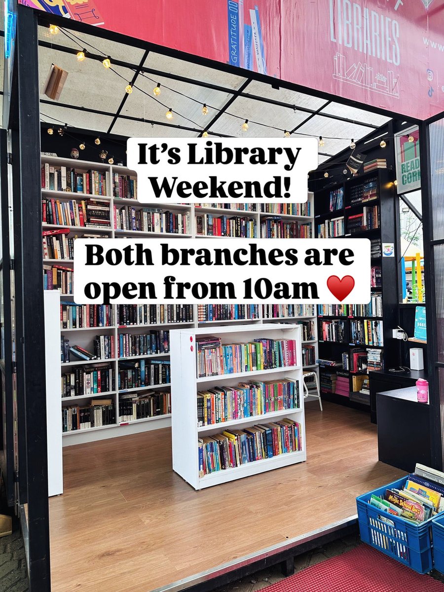 PocketLibraryke's tweet photo. It’s Library Weekend so come say hi! https://t.co/w8PCd5dLET