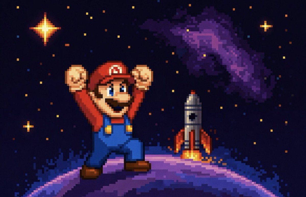 Pixel Mario Coin tweet media