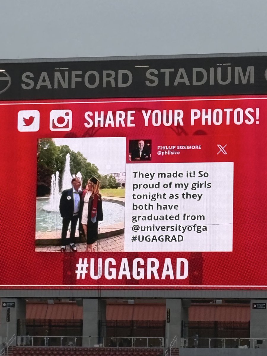 philsize's tweet photo. Oh what a day @universityofga celebrating both of my Beautiful daughters graduate!  Wow!  Where did the time go!  So much to take in over the last couple of days!
#UGAGRAD https://t.co/owAyNNiPHo