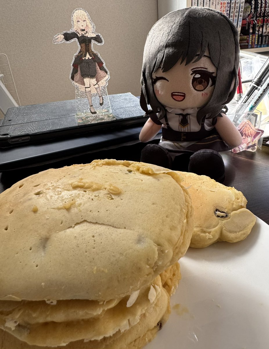 久々にパンケーキ作ったわ でもフワフワに出来なかったのが口惜しい