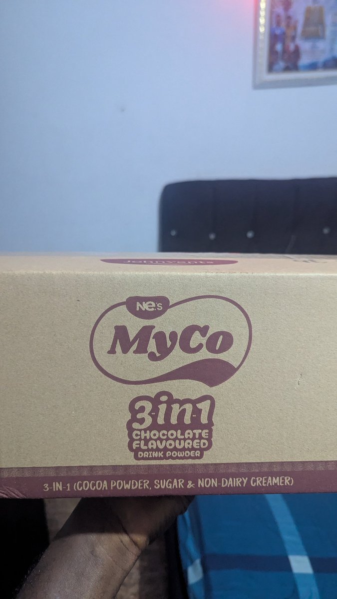 RIAOFIBADAN's tweet photo. I tried the @johnvents_foods 3in1 chocolate Drink this morning hot for the weather.

Mehnnnn, guys this is the best drink to fight cold this season.

@IAmComrade_Tee thank you for sending me one cartoon of JOHNVENT CHOCOLATE DRINK ooooooo 

I love it 😍 https://t.co/jU8xpb4qbS