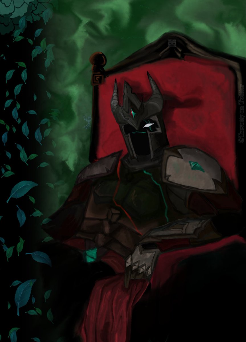 "En el fondo de un lugar donde el piso hierve, existe un hombre, que sentado en su trono, se rodea de flores que fallecen, que se marchitan junto a su soledad"

#NKfanart #FarfadoxFanart #NetheriteKnight #cubiart