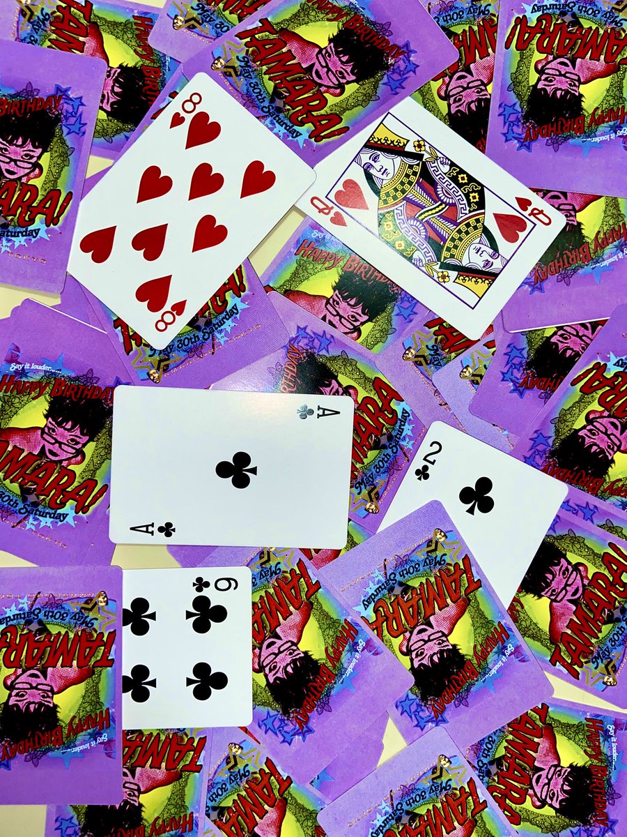 tamara_amarcord's tweet photo. ♠️🃏Take Free Birthday Cards🃏 ♠️

5/30(Sat)タマラバースデー用のフライヤーを
トランプで作ってみた♧

アマルコルドに置くのでみんな自由に貰ってな！ https://t.co/fWqXcjyfxQ