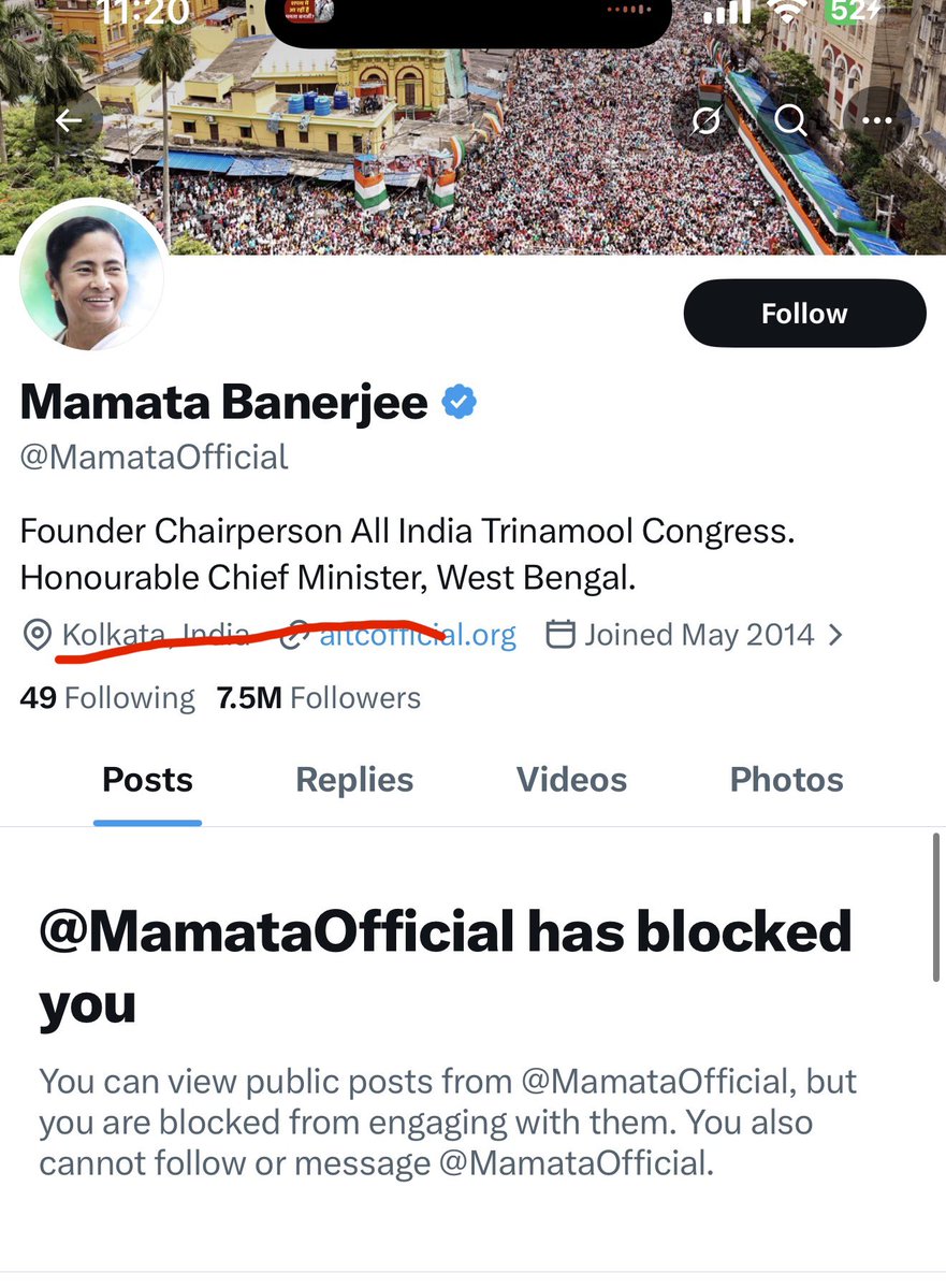 .<a href="/elonmusk/">Elon Musk</a> please block this fake account. It is pretending to be the Chief Minister of West Bengal, <a href="/MamataOfficial/">Mamata Banerjee</a>