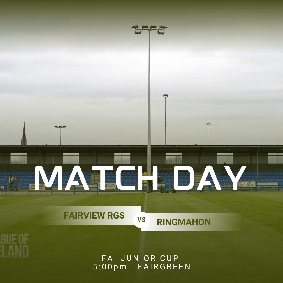 AfcFairview's tweet photo. 🔵 𝓜𝓪𝓽𝓬𝓱𝓭𝓪𝔂 🟡

🆚 Ringmahon Rangers AFC
⏰ 5:00pm
🏟 Fairgreen
🏆 FAI Junior Cup
🎟️ €5 Admission 

#UpTheView | #FAIJuniorCup https://t.co/hD1NbFM89P