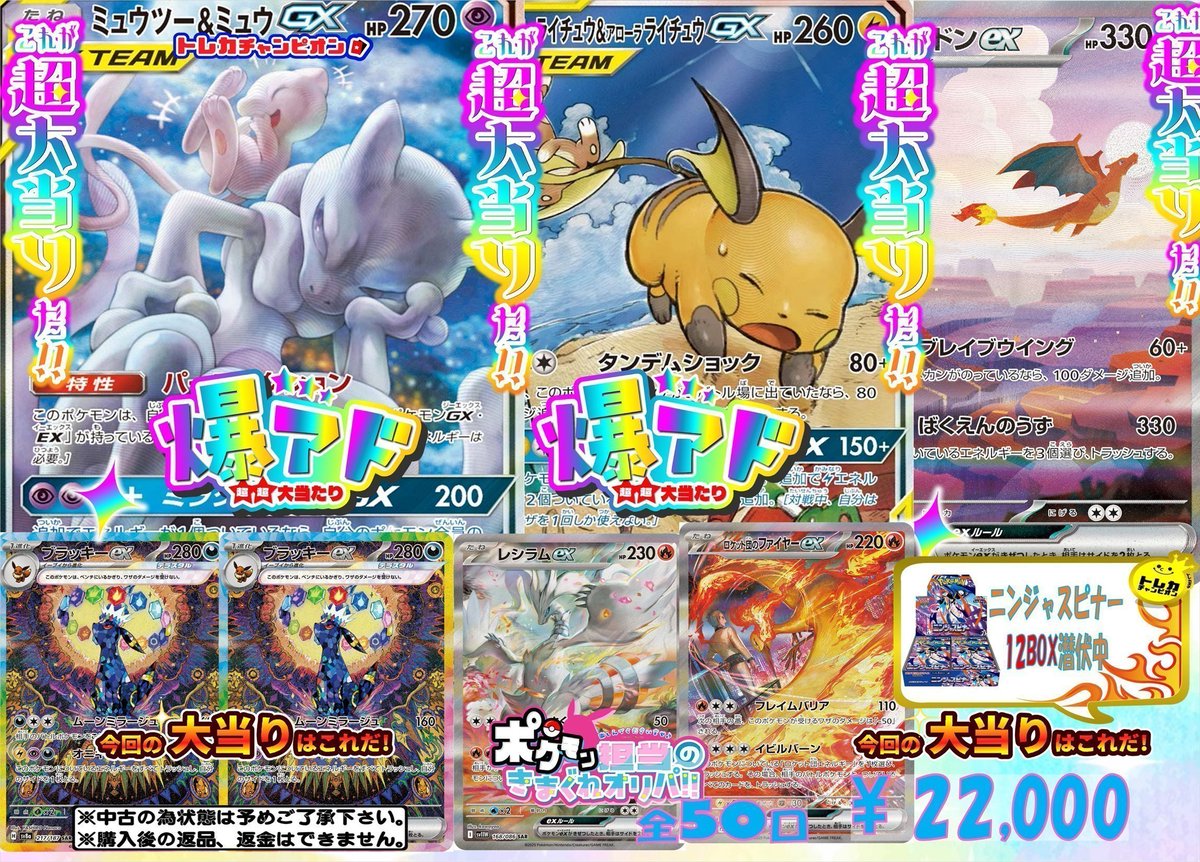 ピカチュウ&ゼクロム ミュウツー&ミュウ ライチュウ&アローラライチュウ まとめ ピカチュウ&ゼクロム ミュウツー&ミュウ ライチュウ&アローラ