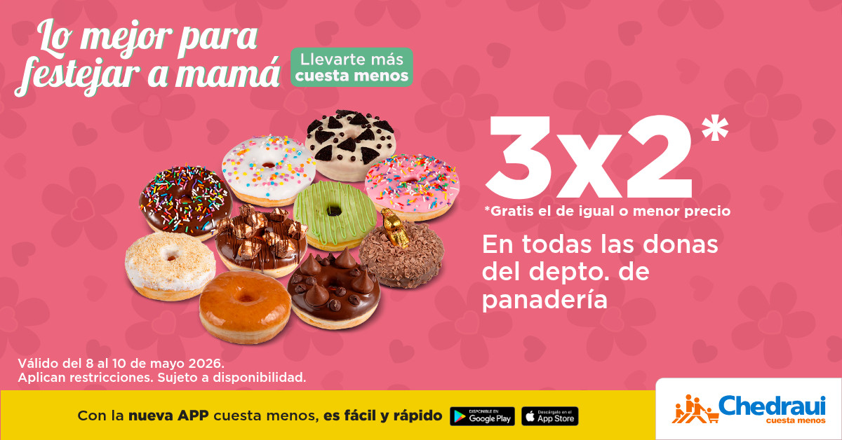 Chedrauioficial's tweet photo. Porque celebrar a mamá también sabe delicioso 💖🍩🎂​
Consiéntela con donas y pasteles perfectos para compartir en familia y endulzar su día. ✨​
#DíaDeLasMadres #Pasteles #Donas #MomentoDulce #ParaMamá #Chedraui #Postres #CelebrarAMamá https://t.co/yNdKzoe0L6