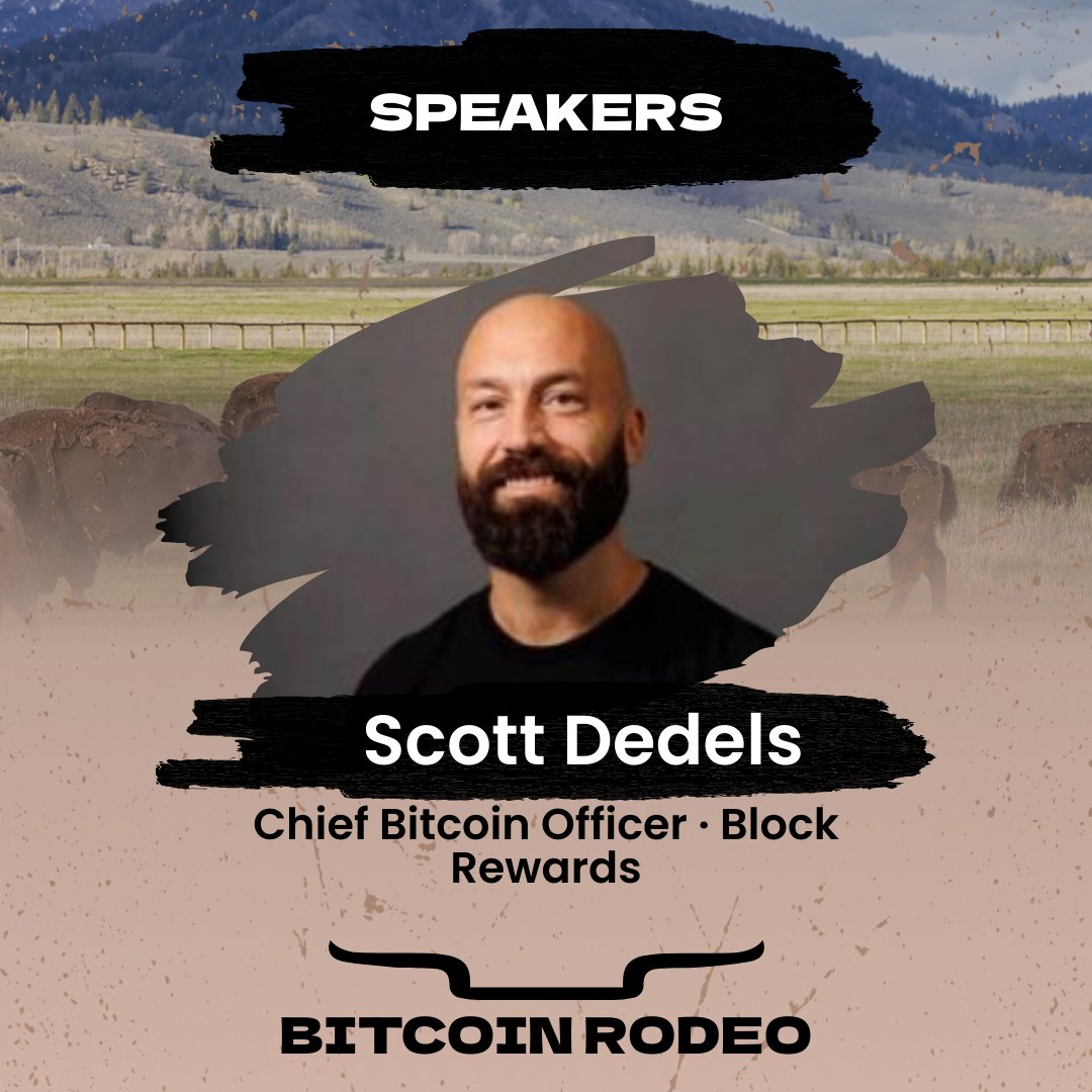 TheBitcoinRodeo's tweet photo. 2026 Speaker: ⚡ Scott Dedels ⚡
 Chief Bitcoin Officer at Block Rewards. Bringing Bitcoin into payroll &amp; benefits.
 𝕏: @LanternBitcoin https://t.co/VokWWWbjuI
