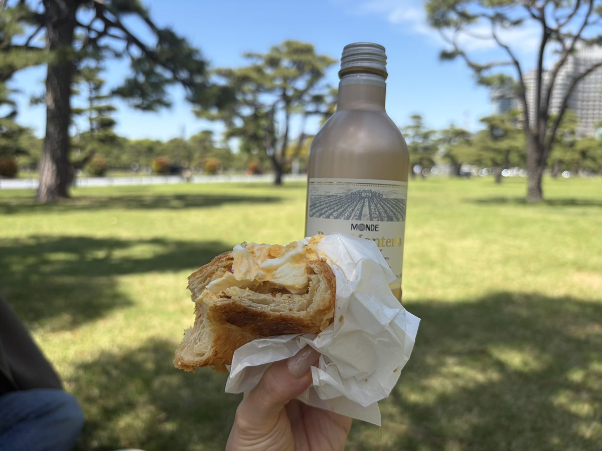 都心でピクニック&大江戸骨董市でアンティークのお皿をゲットしてき