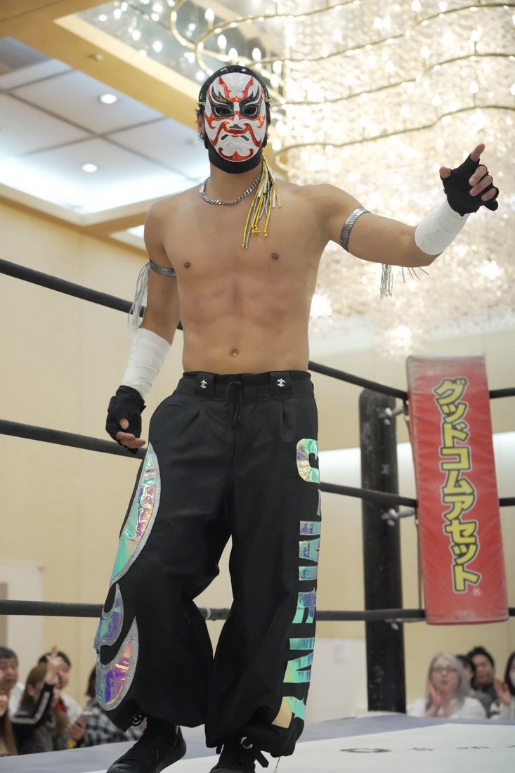 都会人様オーダー 📣出演情報📣】 5.9 DDT新宿大会 隈取は6人タッグマッチに登場🐻 本日