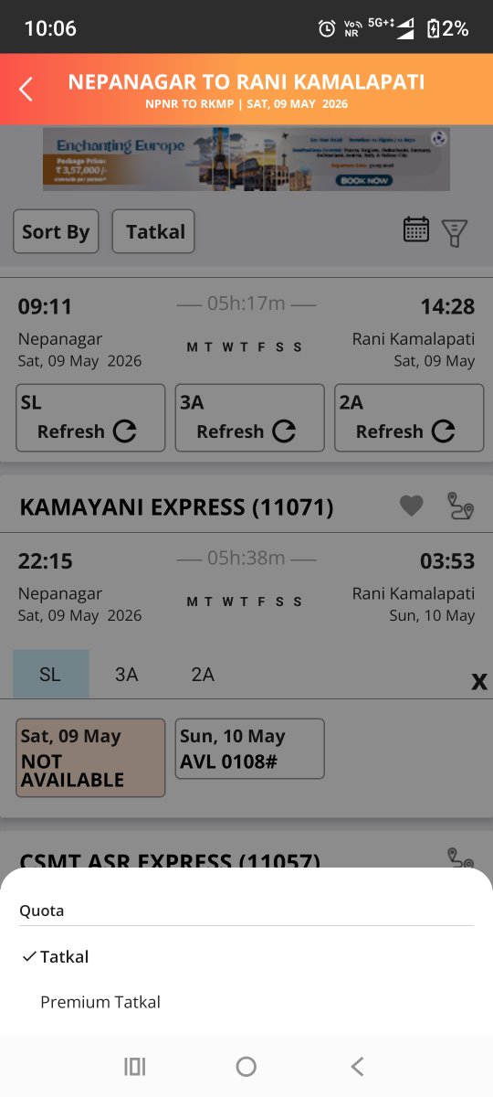 Rishukla007's tweet photo. @RailMinIndia @AshwiniVaishnaw Sir, Please look into the glitch on the irctc website as well as Android app. At 10AM and 11 AM, the website is crashing and not even showing General booking option. Only Tatkal and premium tatkal option is available. Please direct to rectify this. https://t.co/AhZd5y8Mu5