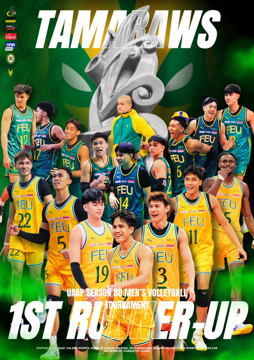 xti1an's tweet photo. Silver finish, but the Tamaraw pride shines gold. 🤘🔰

Still proud of this team’s heart, grit, and fight in the UAAP Season 88 Men's Volleyball Tournament. 

Artwork by yours truly. #uaapseason88 #feu #tamaraws #uaap88 https://t.co/WSq1YYqg5v