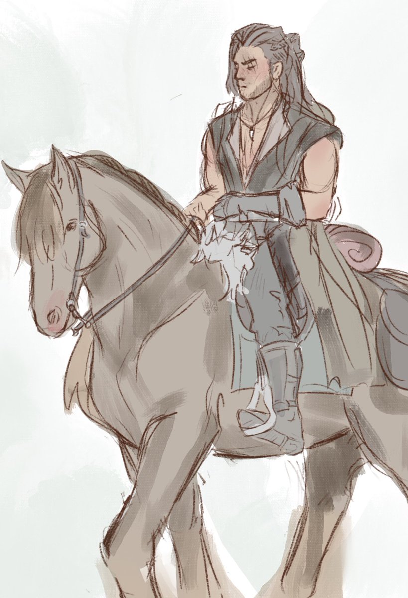 neonbirb's tweet photo. Niche sketches for my horse girl critical role interests 

#criticalrolefanart https://t.co/ERacIISKrW