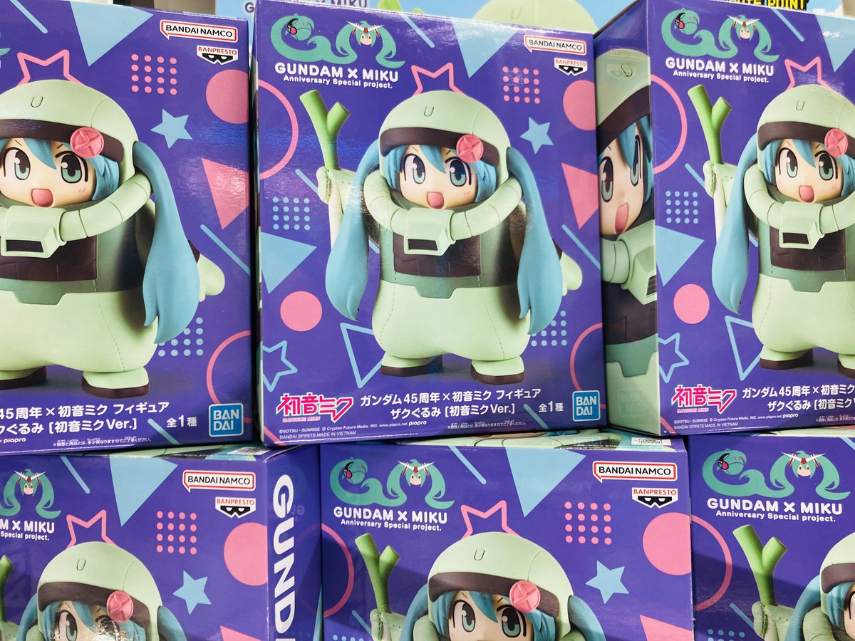 入荷情報］ 「ガンダム45周年初音ミク フィギュア ザクぐるみ［初音