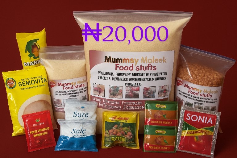 mumsymaleek's tweet photo. This Combo are available. 

Tag someone to bless you &amp; i wil deliver asap💯.

Frame 1: ₦10,000
Frame 2: ₦20,000

Abeokuta, ogun state
#Vendorena #FoodstuffPackage https://t.co/PtXmMXvyzw