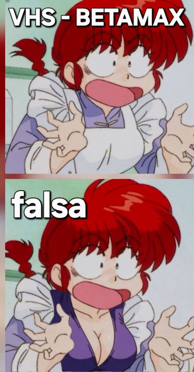 rig_sama's tweet photo. @RichardElric2 @Satania023 Para que entiendas, esta imagen no es del anime emitido en TV, sino de la OVAs que son material exclusivo del formato fisico.

Por ende la que dice TV es lo que veras en el en los VHS y BETAMAX y la otra es falsa https://t.co/6EDF1uTkq5