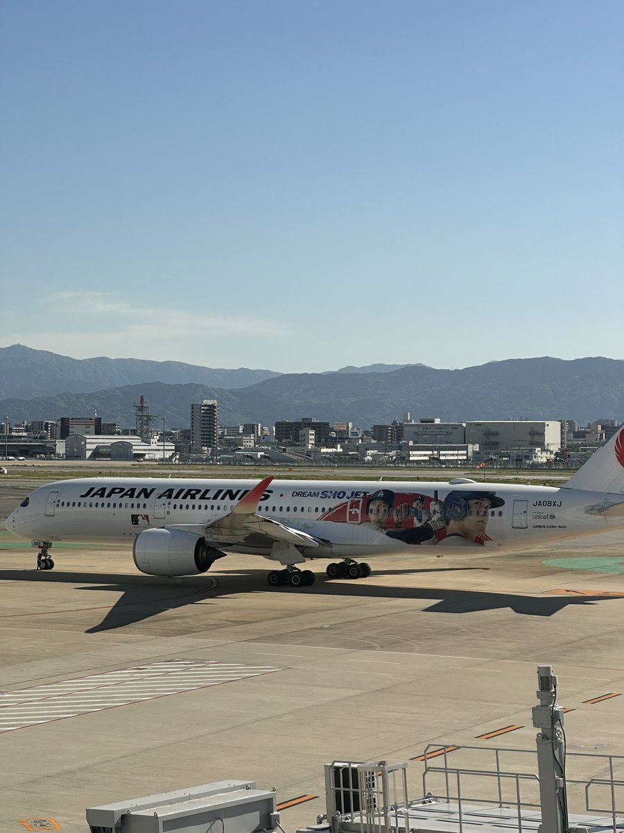 licari7452's tweet photo. つい写真撮ってしまうー
JAL大谷翔平ジェット、DREAM SHO JET

#dreamshojet https://t.co/CUhGHesRgl