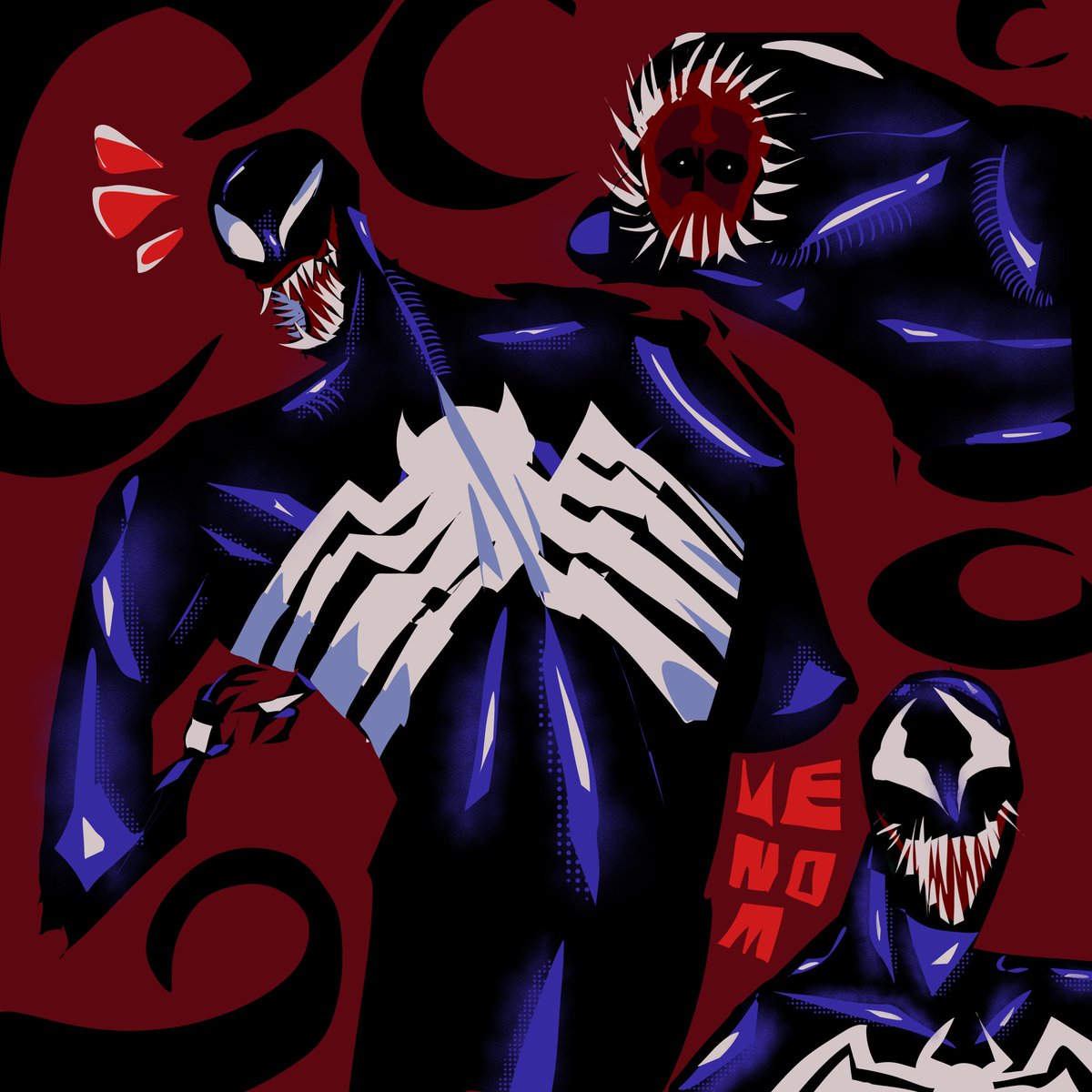 Robert Valley Inspired Venom drawing