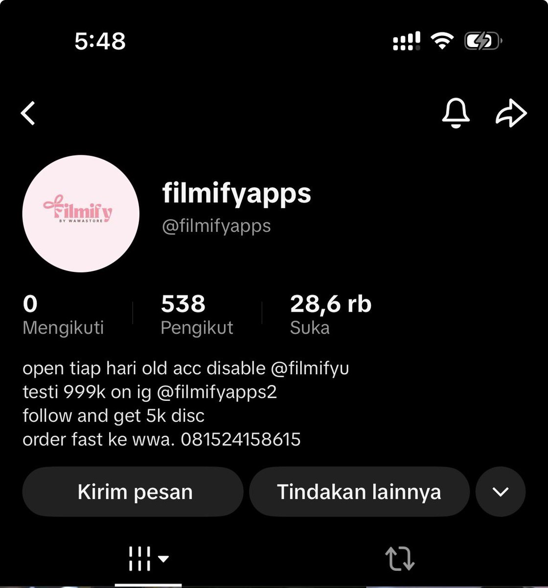 icedchocomilk's tweet photo. allo, kalau kalian lg cari app premium buat nonton, di sini @filmifyuw  ada promo nihh...
disney 1 bulan cuma 25k (gratis viu)

syarat gratis viunya cuma perlu follow kakaknya aja kok dan termasuk fast responsnya juga nihh kakaknya di wa

kknya trusted kokk 🫶🏻 https://t.co/Xgmj5EsJAk
