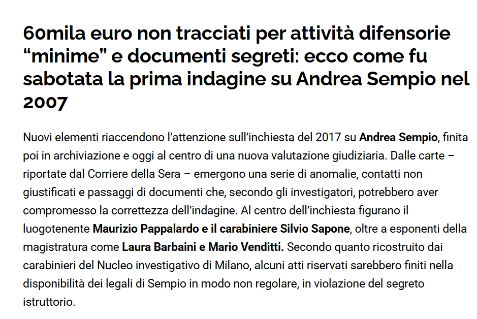 Fonte: AffarItaliani (9 Maggio 2026, 10:37)
#Garlasco
