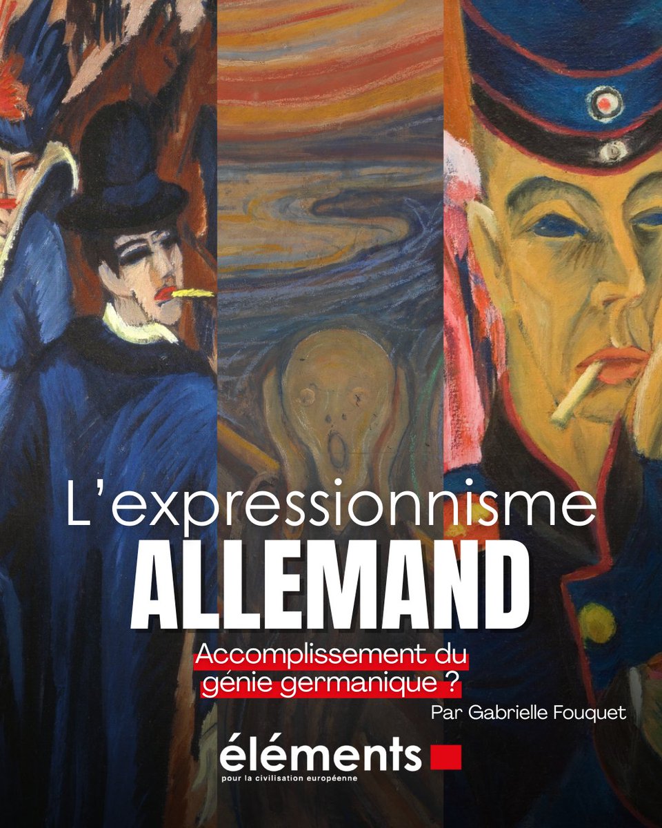 🎨 L’expressionnisme allemand a suscité beaucoup de controverses : accomplissement le plus sincère du génie germanique, ou moment où celui-ci se retourne contre lui-même ? Quête d’une vérité intérieure, ou rupture avec un héritage classique ?
🧵 Un fil à dérouler ⤵️