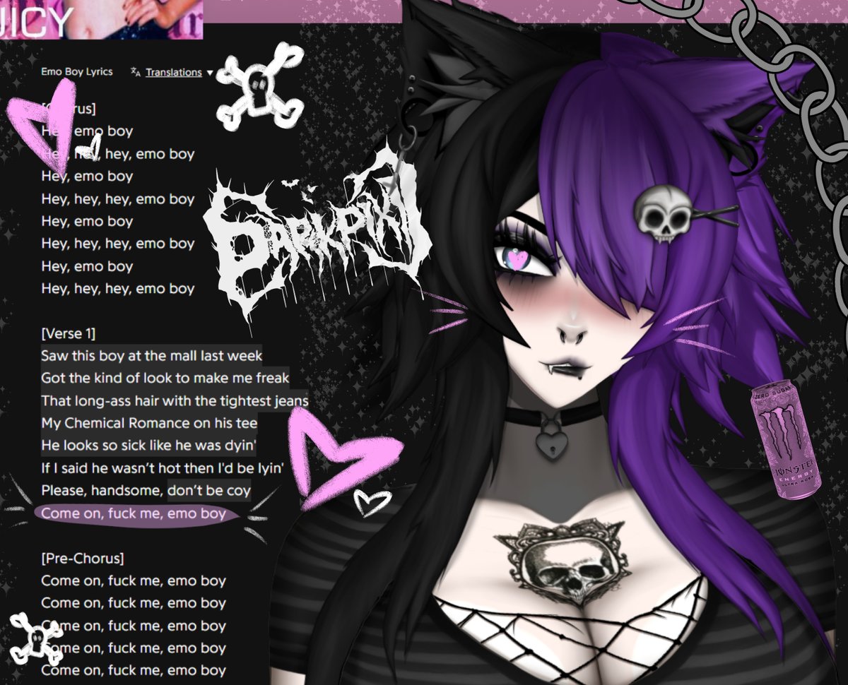 ⋆.˚ Pixi ´ཀ` 💀💜 | emo-catgirl tweet media