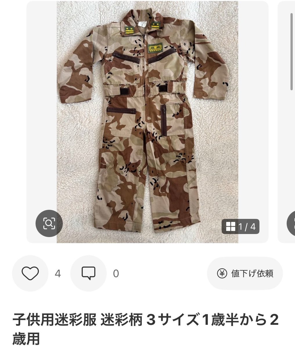 ん？普通のチョコチップ迷彩では…？と思ってよく見たら違う！！ と思っ