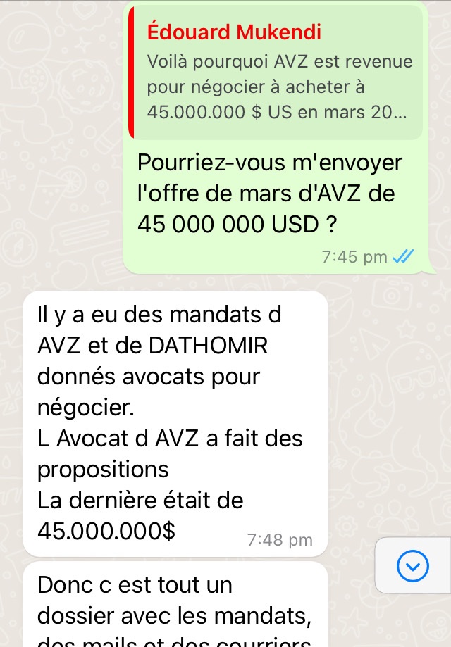 Sanegeist's tweet photo. did $AVZ try to bribe its way to the Manono project March 2022 ? @asicmedia 

$45,000,000 USD suggests Simon Cong had powerful figures behind him to make @AvzMinerals International kneel and kiss the ring https://t.co/nBZYviMqoo