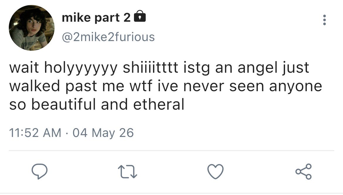 mike wheelers from stranger thing tweet media