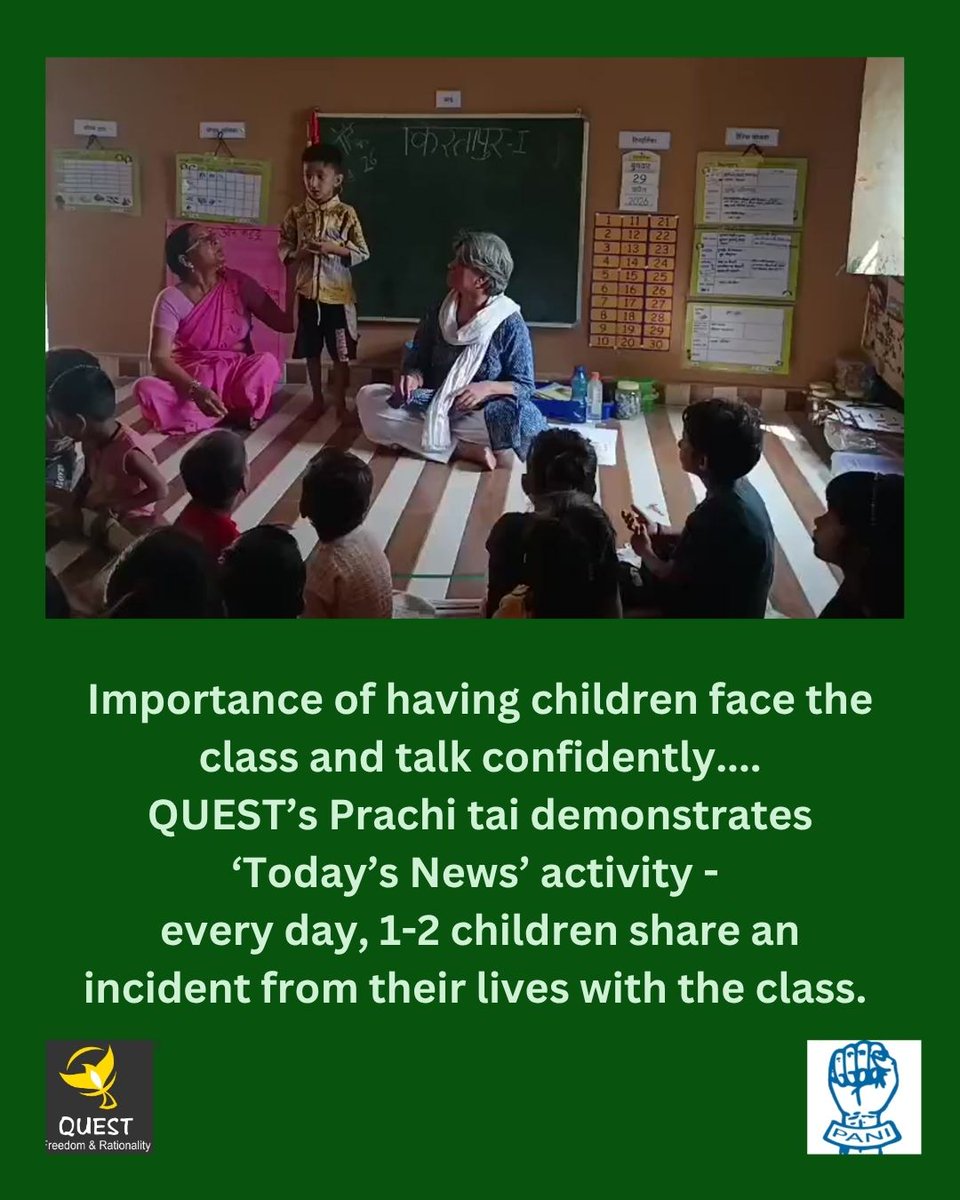 QuestorgQuest's tweet photo. Knowledge partnership between QUEST &amp; PANI (UP) is in its 3rd year now. QUEST ECE experts Meena Nimkar and Prachi Bogam visited the project locations in Balrampur, Gainsadi &amp;Rehra Bazar. They were happy to see that the AW workers in the sector were following a basic ECE routine. https://t.co/fhBgugWXuE