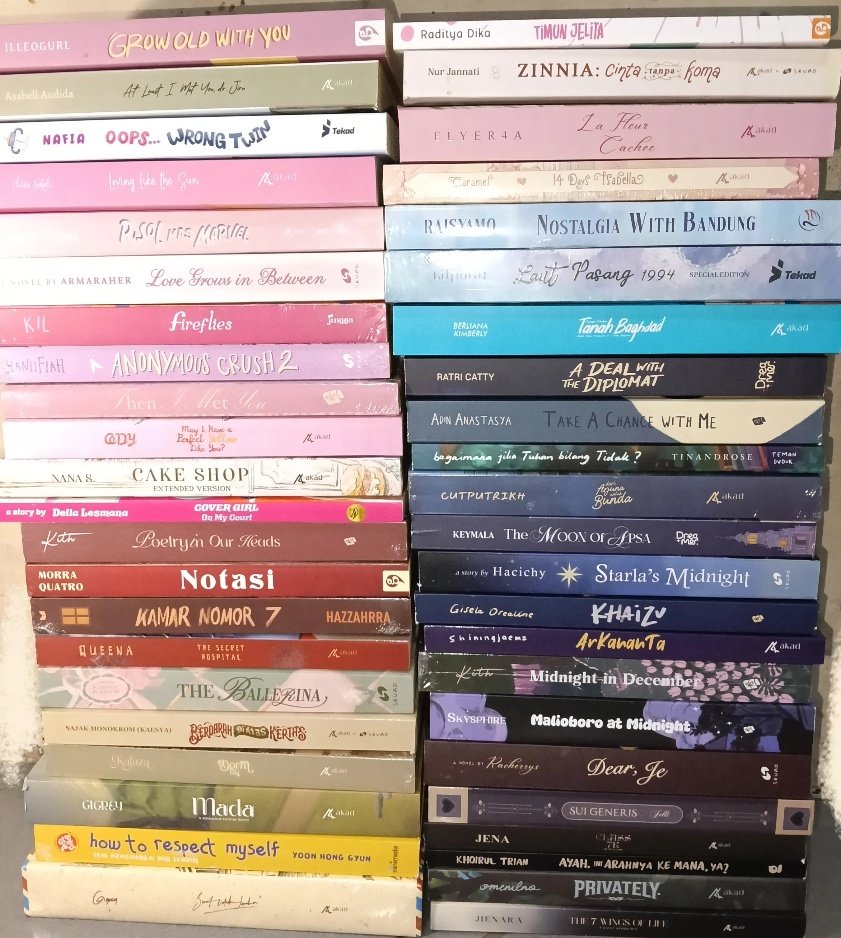 𝒩ara's jual want to sell wts preloved buku novel tweet media