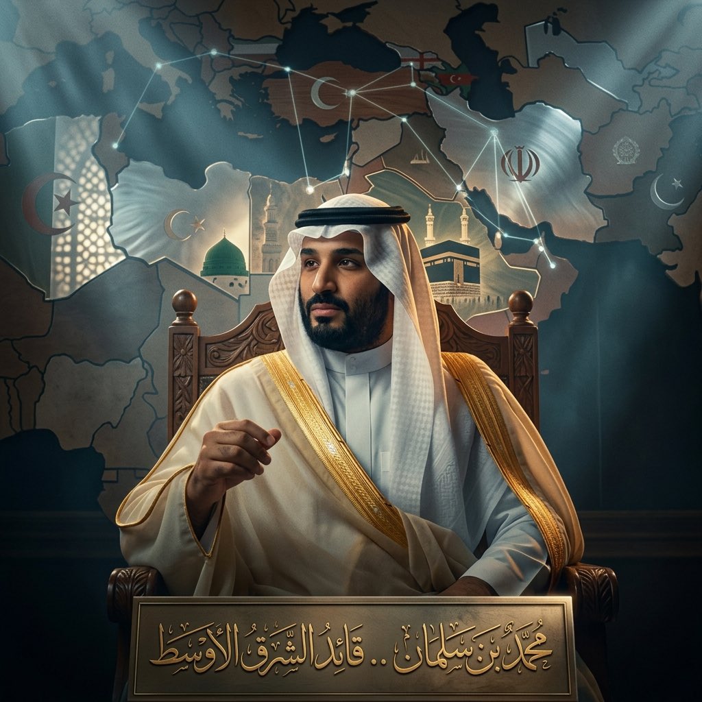حين تمتلك دولةٌ مفاتيح الجغرافيا .. و ثقل الاقتصاد .. و شرعية التاريخ .. فإن حضورها لا يبقى إقليمياً مهما حاول الآخرون اختصاره.

السعودية اليوم لا تبحث عن دور ..
لأن الدور يبحث عنها.

و ما يُدار في الشرق الأوسط من توازناتٍ كبرى ..
يمرّ أولاً من الرياض ..
ثم يُعاد رسمه على ضوء