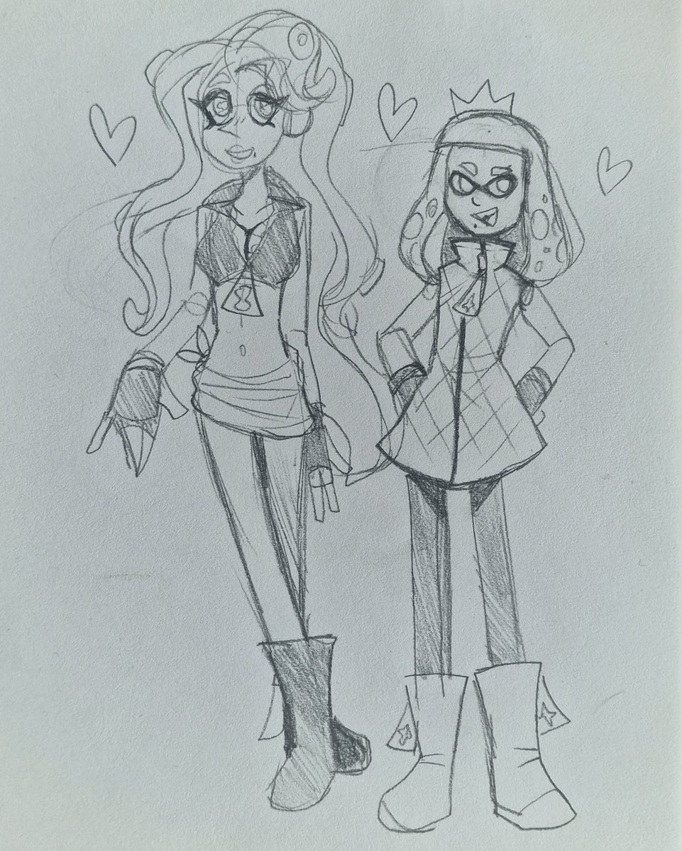 Corny_Frog's tweet photo. Practicing drawing Off the hook garls https://t.co/H2DLp1fxQ3