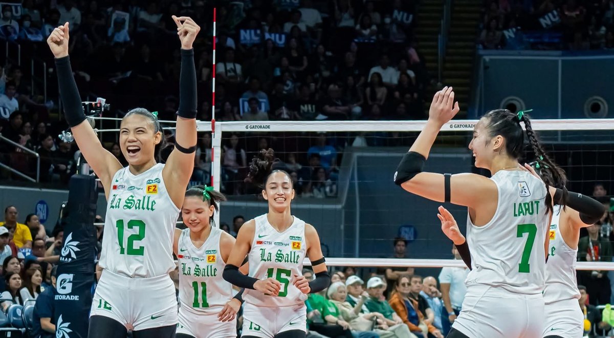 ALASvolleyph's tweet photo. WHAT A DOMINANT SEASON FOR LA SALLE AND A MORE DOMINANT WIN IN THE FINALS!!!

The Lady Spikers swept the back-to-back champions, the NU Lady Bulldogs, in three dominant sets!

Congratulations, Lady Spikers!

Bawi, NU! Looking forward for your bawi next season.

#UAAPSeason88 https://t.co/2VaiUuo7yW