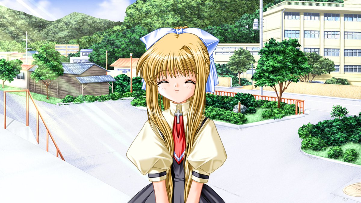 taizo_novelgame's tweet photo. AIRおそらく共通√終わったのでアニメリスペクトで佳乃→美凪→観鈴ちんの順で進めます！

アニメの観鈴√以外の記憶が薄れてるので初見の気持ちで楽しめそうです！ https://t.co/vv9IyGeaa0