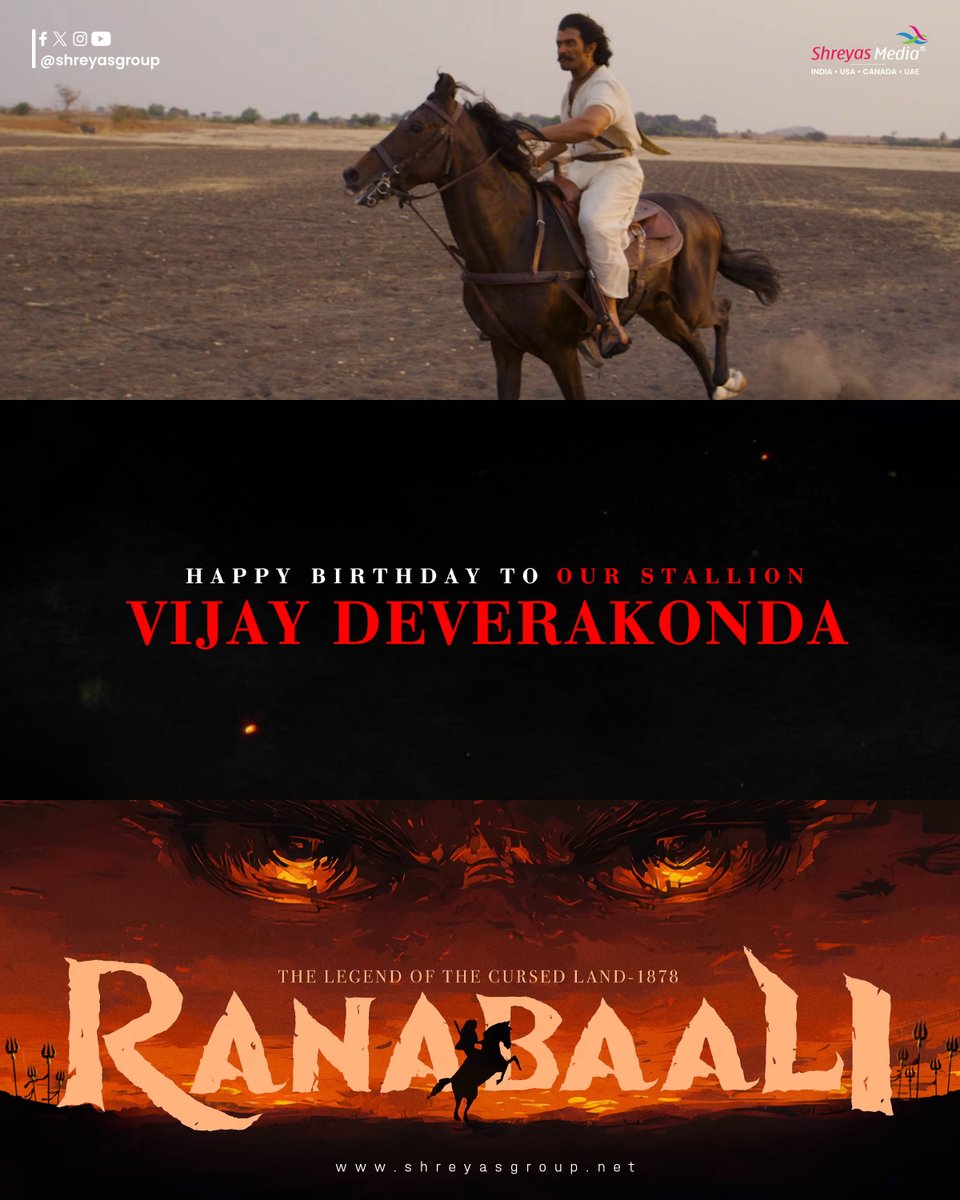shreyasgroup's tweet photo. Behind the fire. Beyond the madness. 🔥

Every frame of #Ranabali carries intensity, passion, and relentless dedication and these making moments of #VijayDeverakonda are proof of the beastly energy behind the vision 💥

Get Exclusive Updates Of Vijay Devarakonda Here🔗https://t.co/bCkd3Wny6d

Grand release worldwide on September 11th 🔥 

@TheDeverakonda @iamRashmika @Rahul_Sankrityn @MythriOfficial @shreyasgroup #ShreyasMedia
