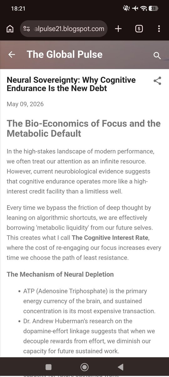 C_Teguh's tweet photo. Neural Sovereignty: Why Cognitive Endurance Is the New Debt
https://t.co/MuaIllrRqm
#neural #sovereignty #cognitivedevelopment #endurance #cognitivescience #CognitiveHealth #cognitive #article #blogger #blog #theglobalpulse21 https://t.co/Gut4LC8KC6