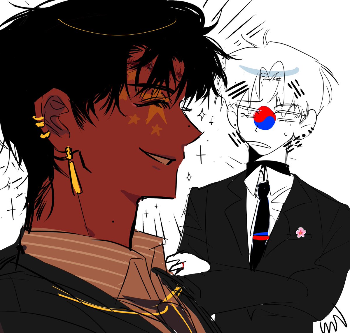 ussrpresso's tweet photo. 쾌남 중국 캐해한다
🇨🇳+🇰🇷
#countryhumans #countryhuman https://t.co/pIqjtrZDr9