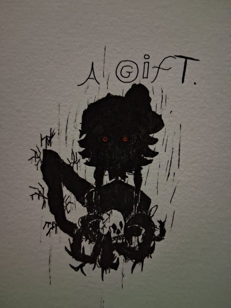sansationalarty's tweet photo. I drew somwthing today. Its related to something ive been working on for a while. I think this turned out pretty well (I didnt have yellow, evil ass red was all I could do for the eyes)
#murderdrones https://t.co/FiHntFwklC