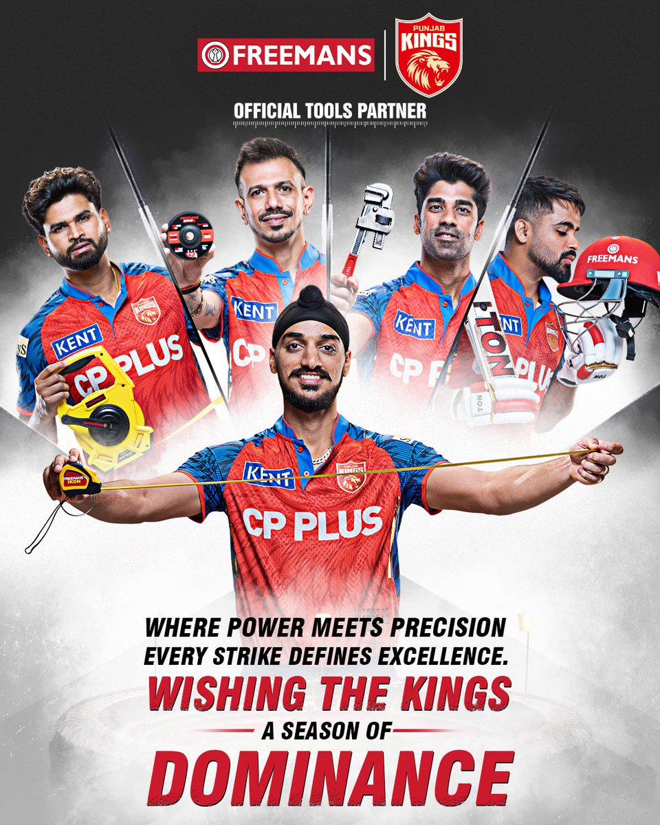 freemans_fmi's tweet photo. Where power meets precision, every strike defines excellence.
Wishing the Kings a season of dominance 🏏 👑 #PowerUpWithFREEMANS #AccuracyIsATraditionWithFREEMANS #FMILTD https://t.co/uZJemgEvUq