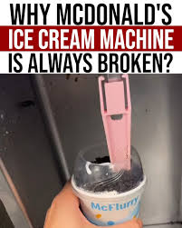 Why Is McDonald's Ice Cream Machine Always 'Broken'?

The machines aren't actually broken. 

Taylor, the company that makes them, designed them to require proprietary maintenance that only Taylor-certified technicians can perform. 

The diagnostic code that triggers the "broken"