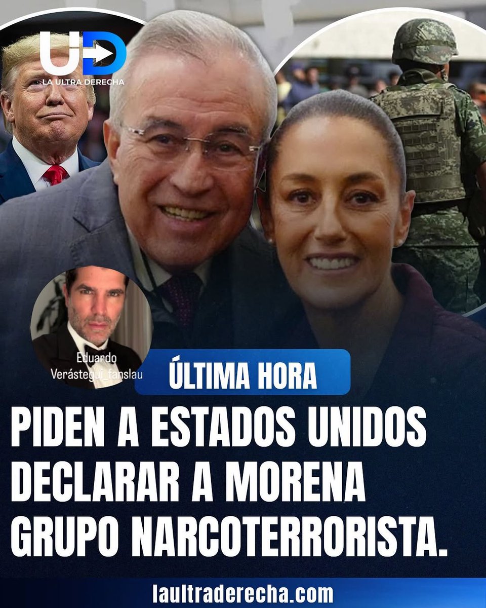 Sería bueno declaren a Morena, como lo que es, un gobierno narco terrorista.

Quien más esta de acuerdo con esto? 🤷
