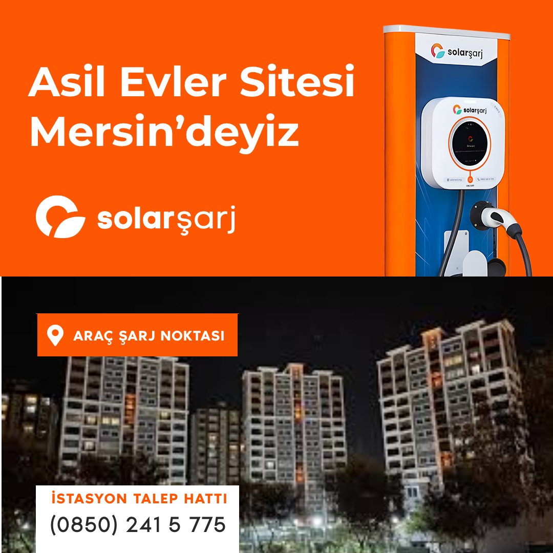 solarsarj's tweet photo. Solarşarj Araç Şarj İstasyonu Asil Evler Sitesi Mersin’deyiz!

#solarçatı #kesintisizenerji #solarenergy #yenilenebilirenerji #temizenerji #yesilenerji #gunesenerjisi #pasifgelir #solarşarj #solarbatarya #solargaraj #ÇATIGES #sio #rüzgarçatı #elektrikliaraçlar https://t.co/VKIidMJDuT