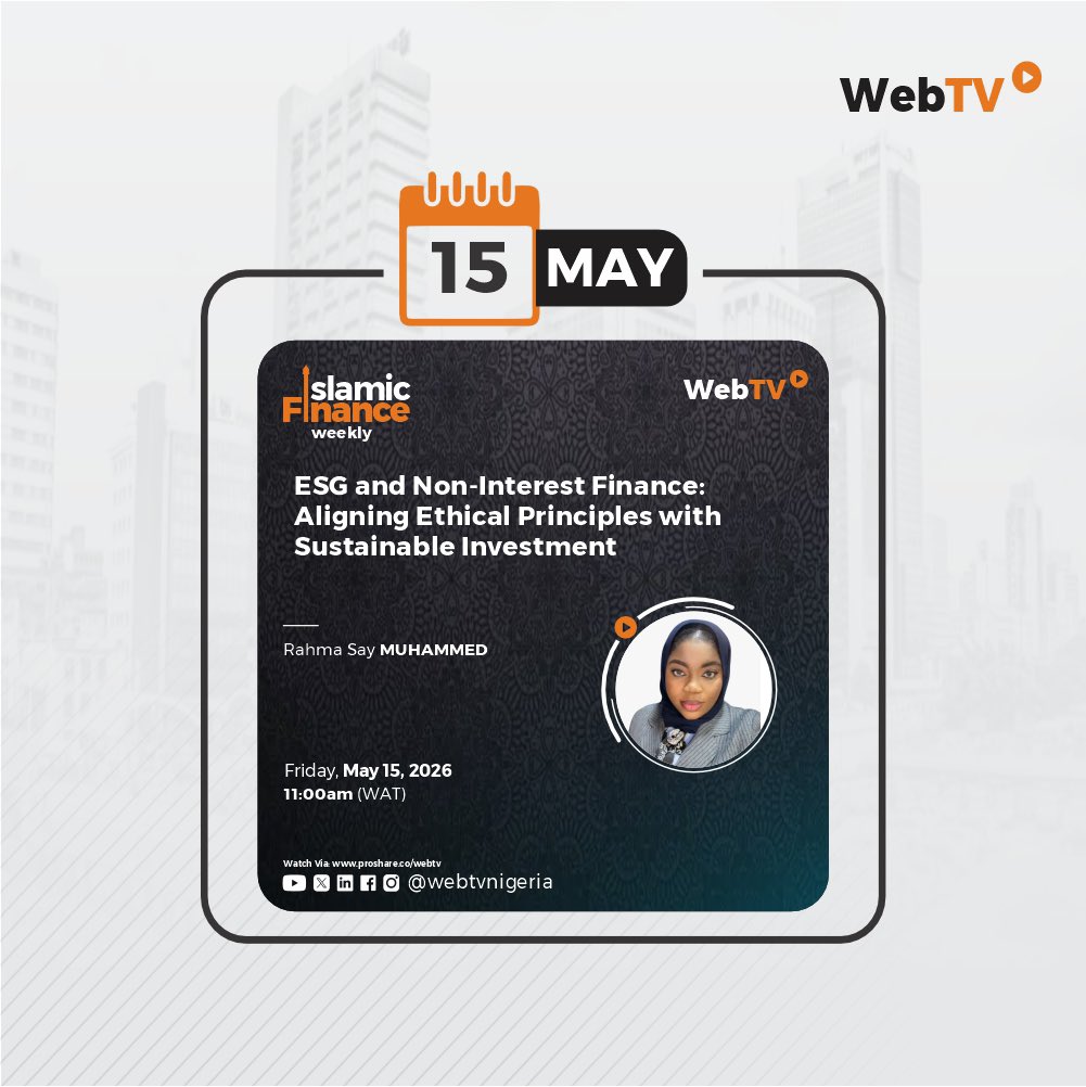 #WhatToExpect: Check the slides to see our programme schedule for next week.

#EconomyAndPolitics
#WebTVFocus
#IslamicFinanceWeekly 
#WebTVNigeria